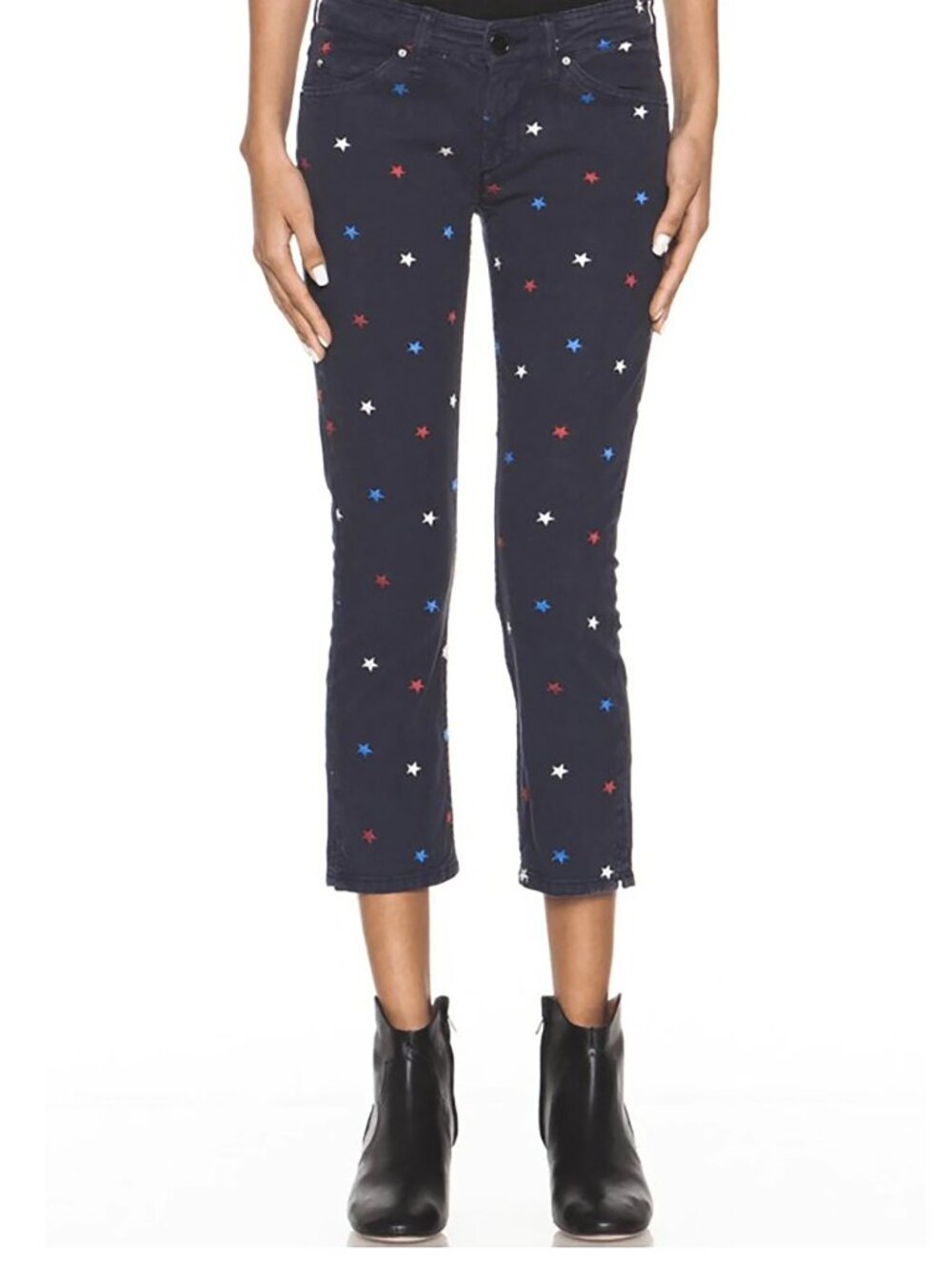 ISABEL MARANT ÉTOILE Star Embroidered Cropped Pants – FR 38 (US 6)
